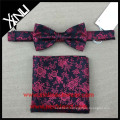 Hot Selling 2017 Amazon Silk Mens Paisley Bow Ties with Pocket Square